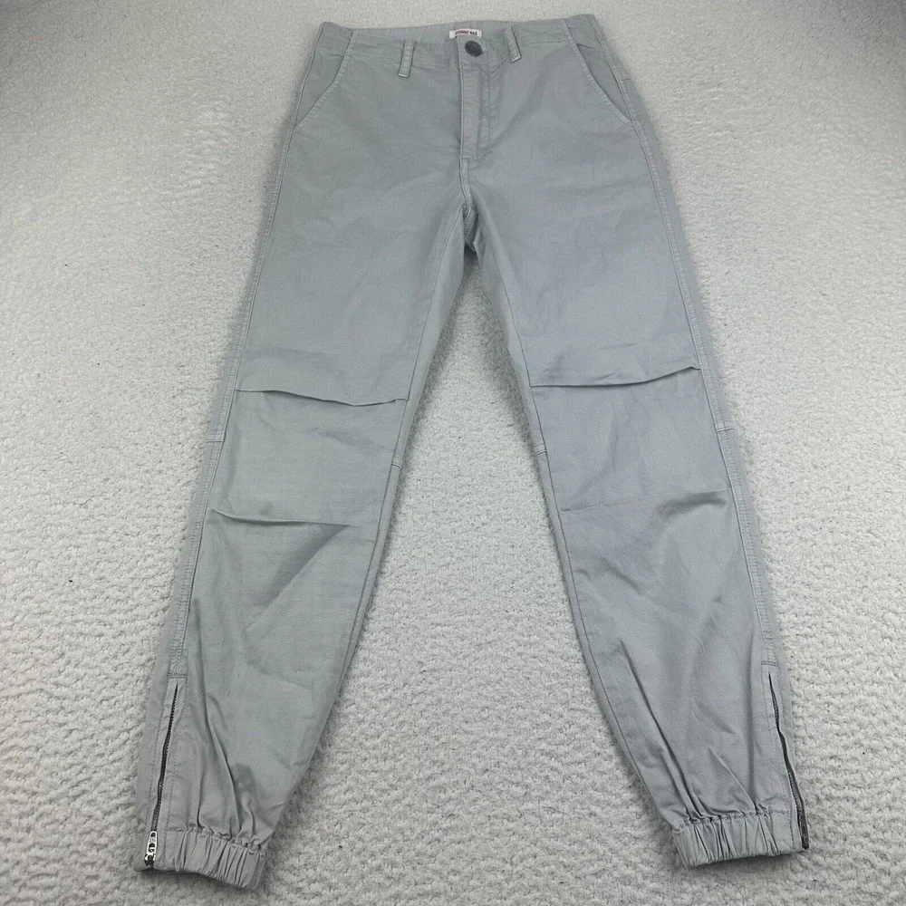 Johnny Was Mila Pant Women's Crop Chino Tapered‎ Jogger Gray Size 0 NEW